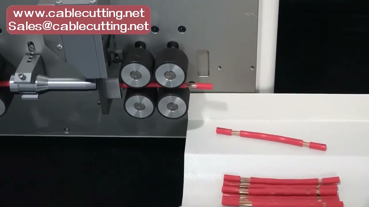 Single Wire Automatic 825 835 Touch Screen Electric Peeling Stripping Cutting Machine 8 Wheels for C