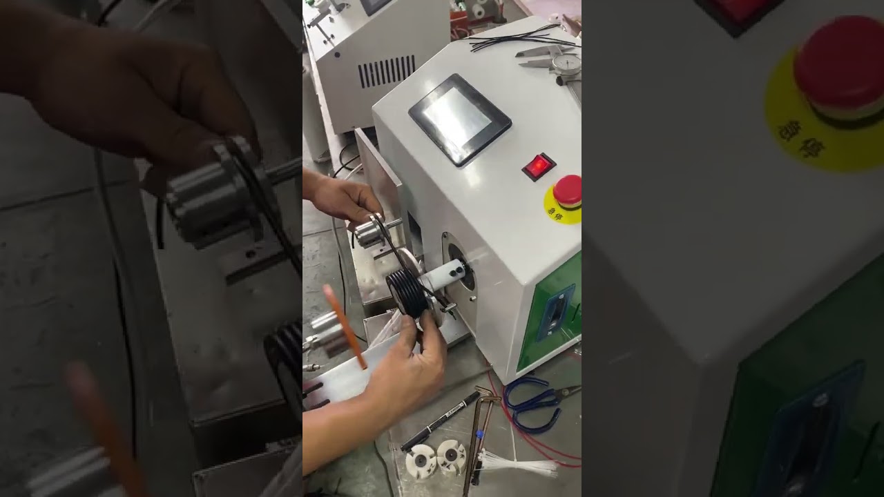 Automatic Sorting Wire Winder Neat Coiling with Automatic Stop & Pneumatic Top Plate #factory
