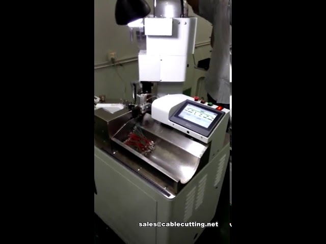 Full automatic terminal crimping machine, Double wire cutting stripping crimping machine