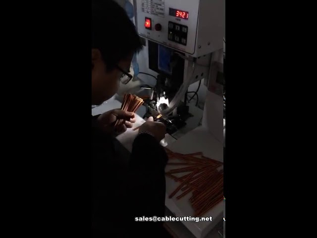 semi automatic ribbon cable crimping machine