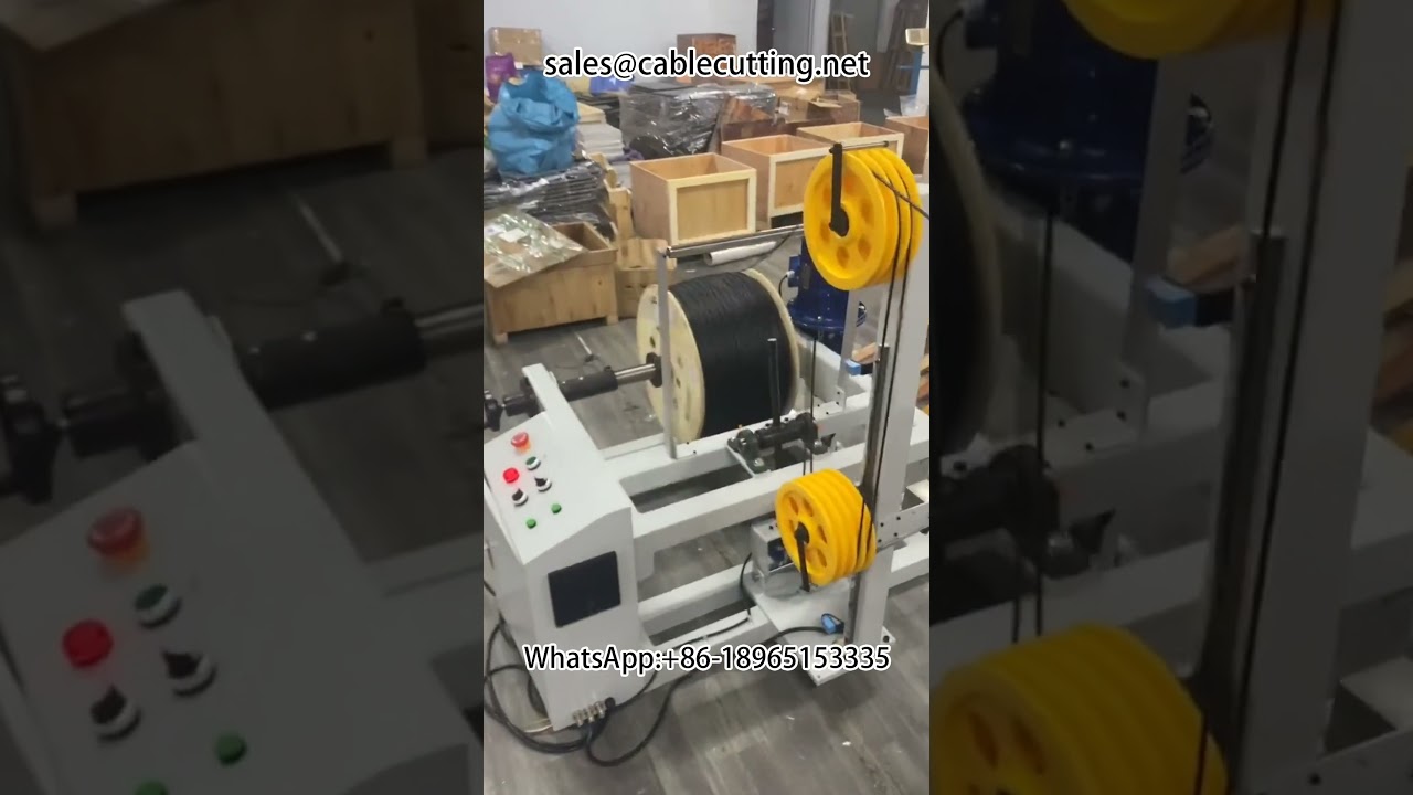 Automatic metre counting sorting cutting winding and rewinding machine #wire winding machine #metre