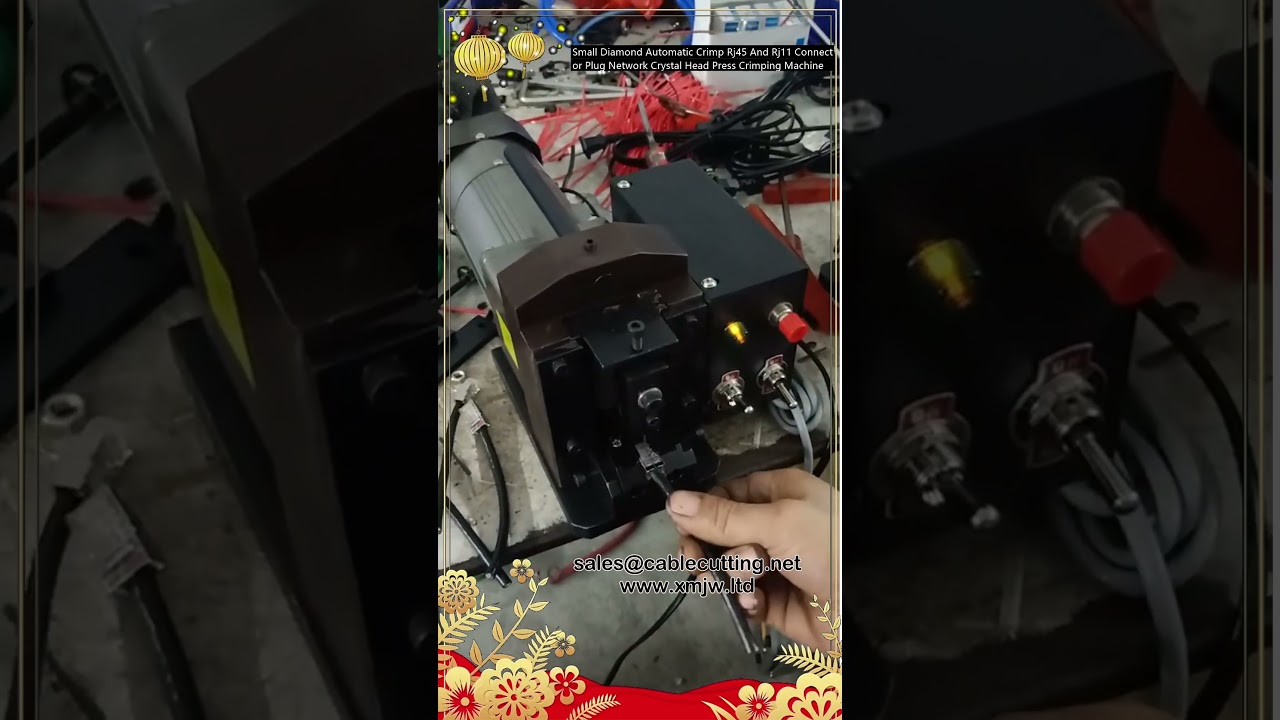 Small Diamond Automatic Crimp Rj45 And Rj11 Connector Plug Network Crystal Head Press Crimping